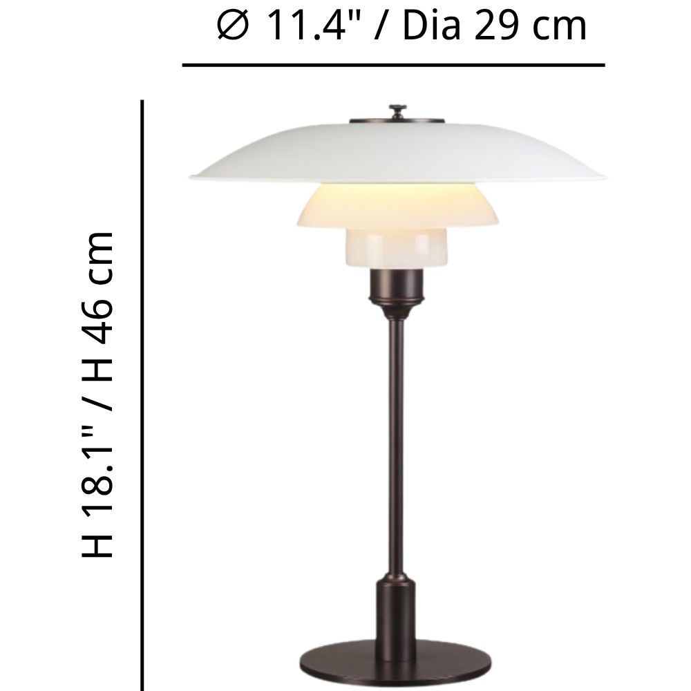 Layora lamp dimensions diagram
