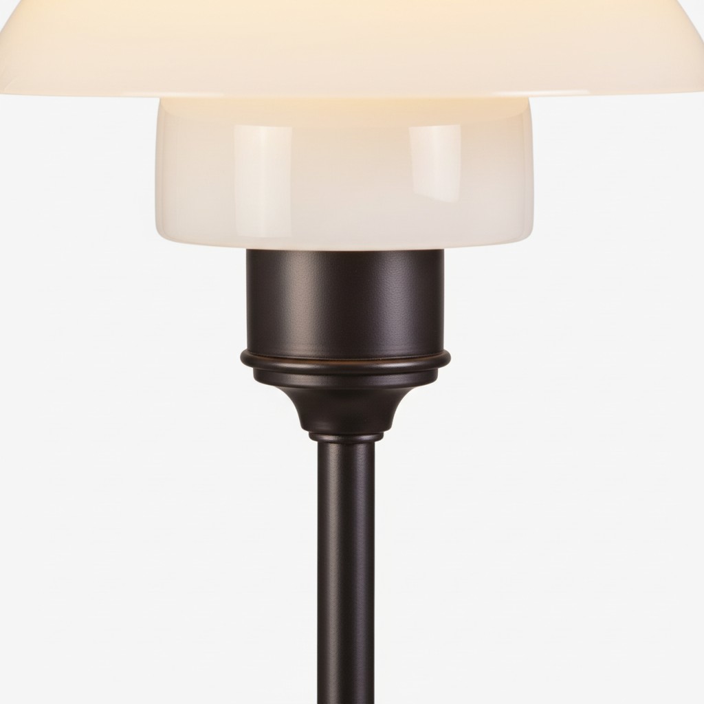 Close-up of Layora shade and lamp stem