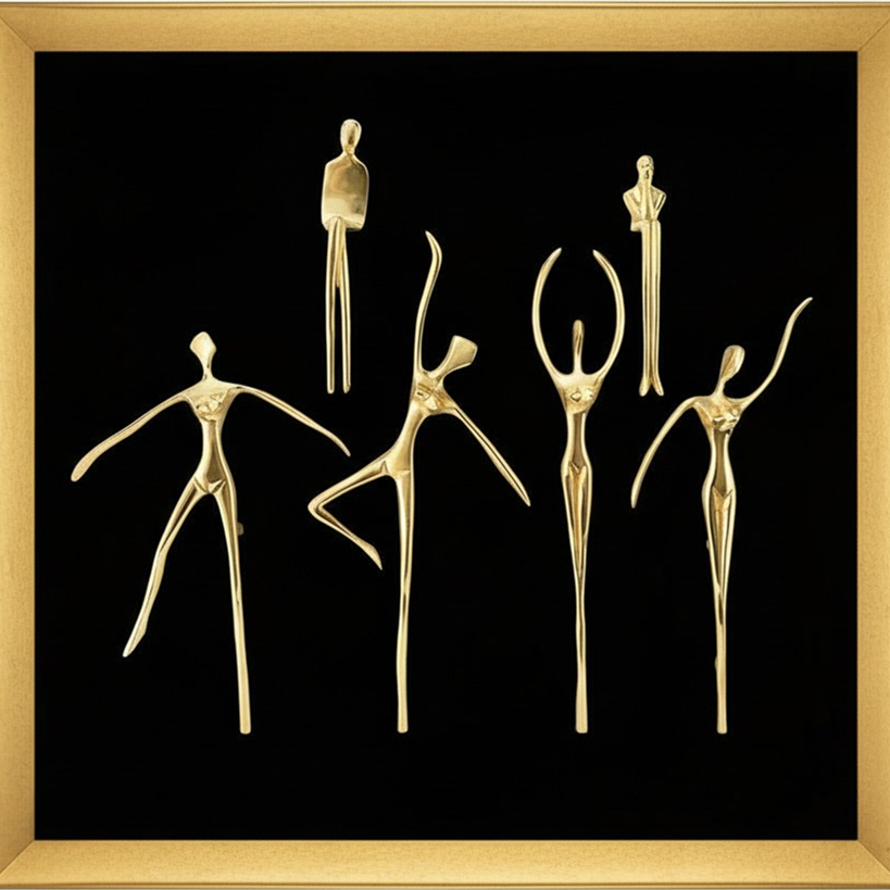 Poignées sculpturales Verlitho présentées comme des pièces artistiques