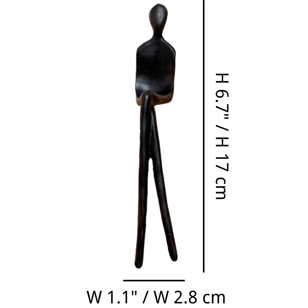 Informations de taille pour la figurine humaine Floxo noire