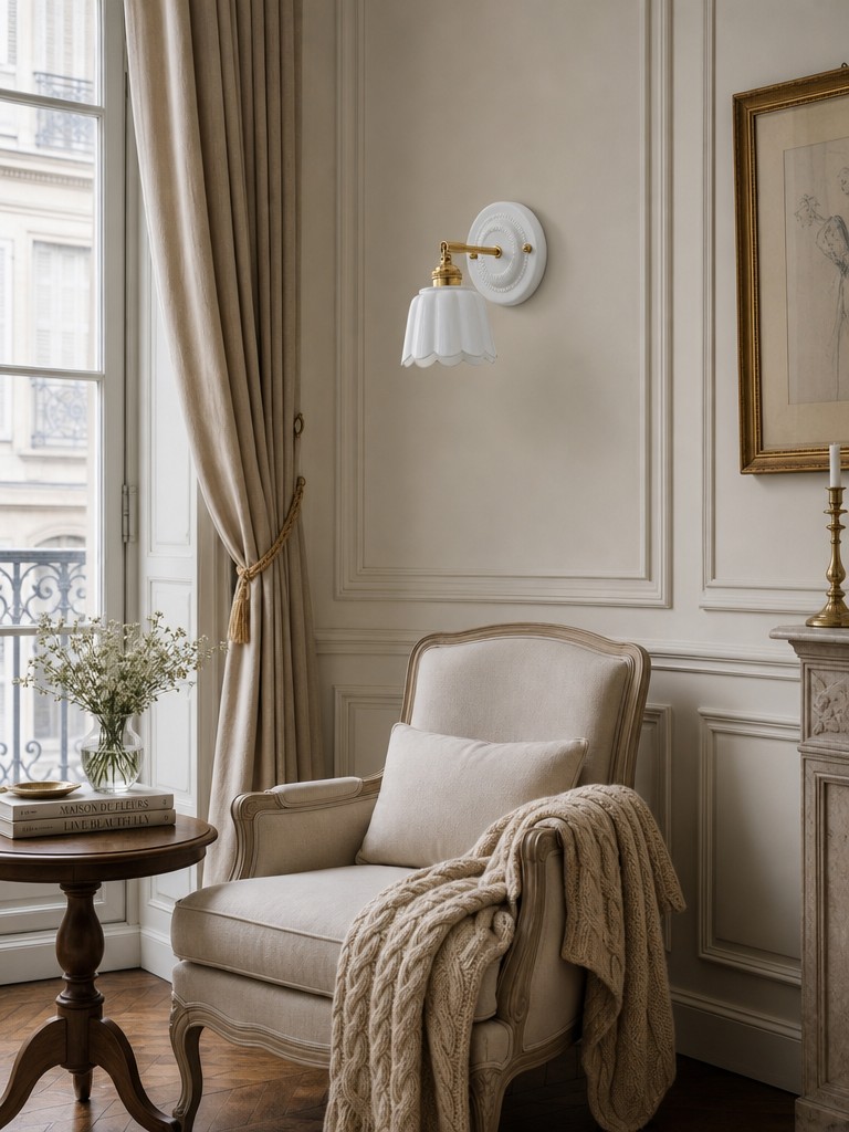 Scène d'intérieur avec l'applique murale Cienax