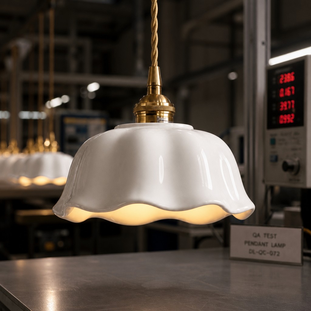 Luminaire Cienax allumé avec ombres douces