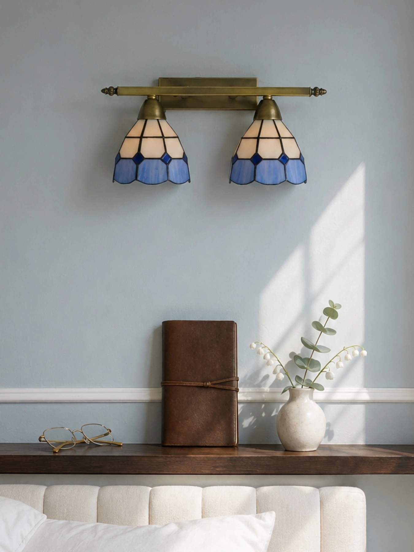 Lampe Tiffany dans un espace de vie