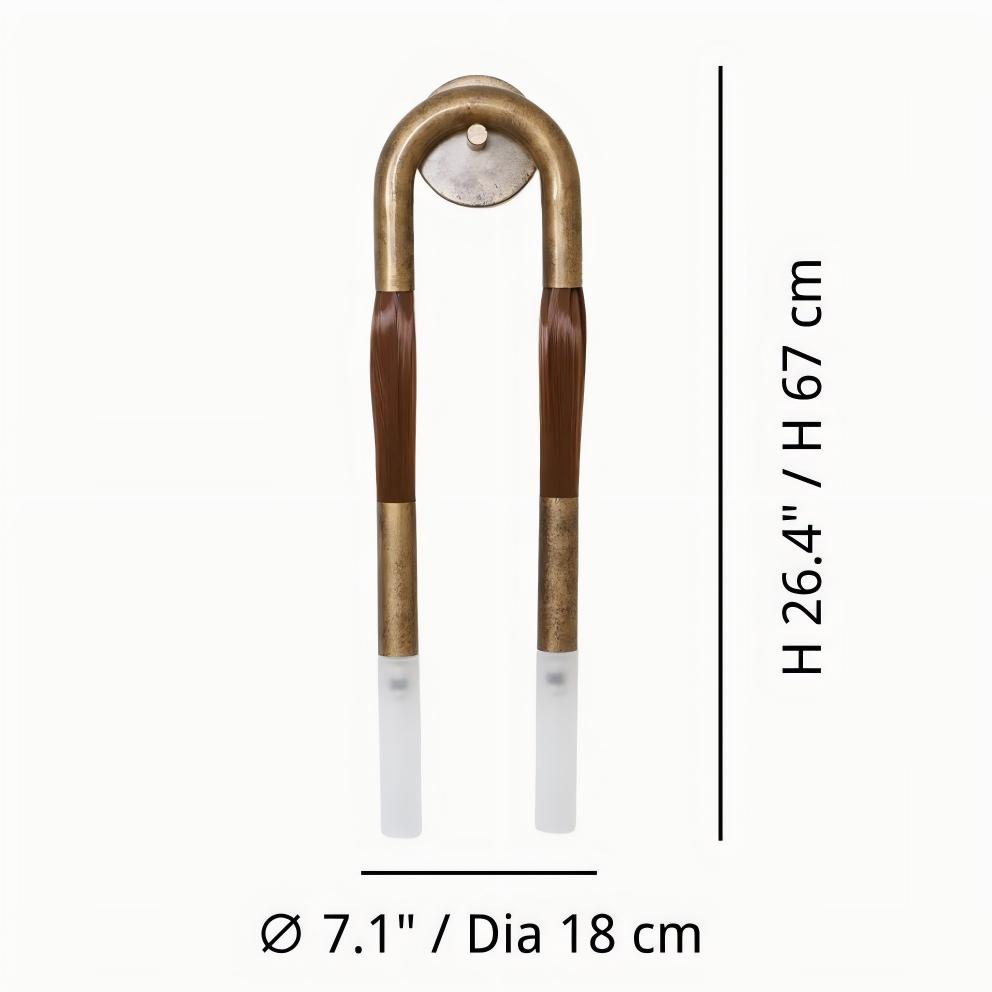 Strandia vägglampa dimensionsdiagram