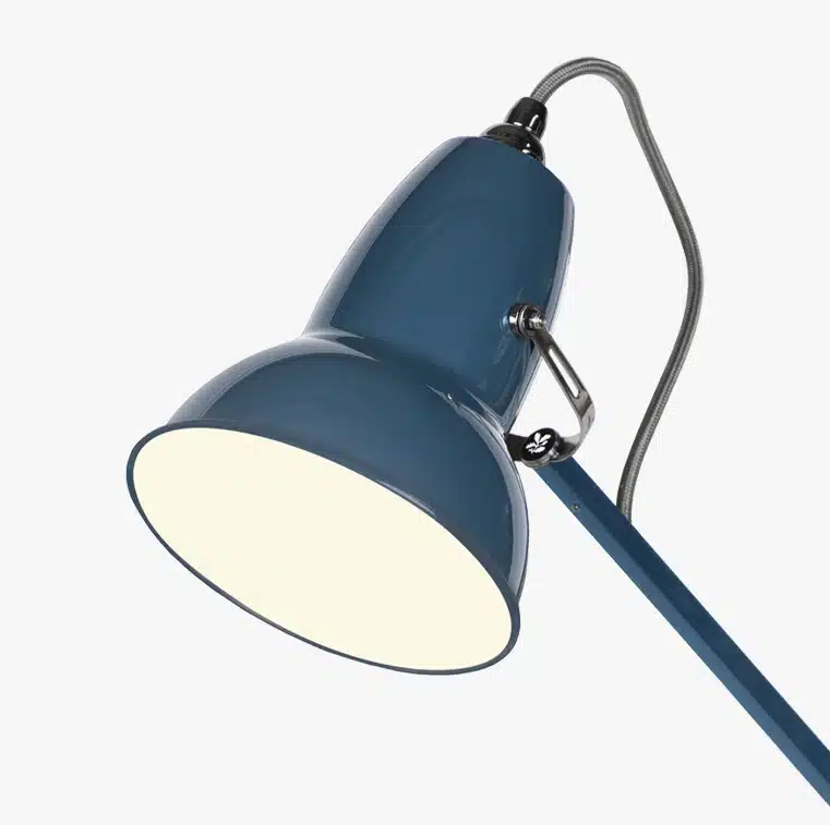 Détail abat-jour bleu Modryx