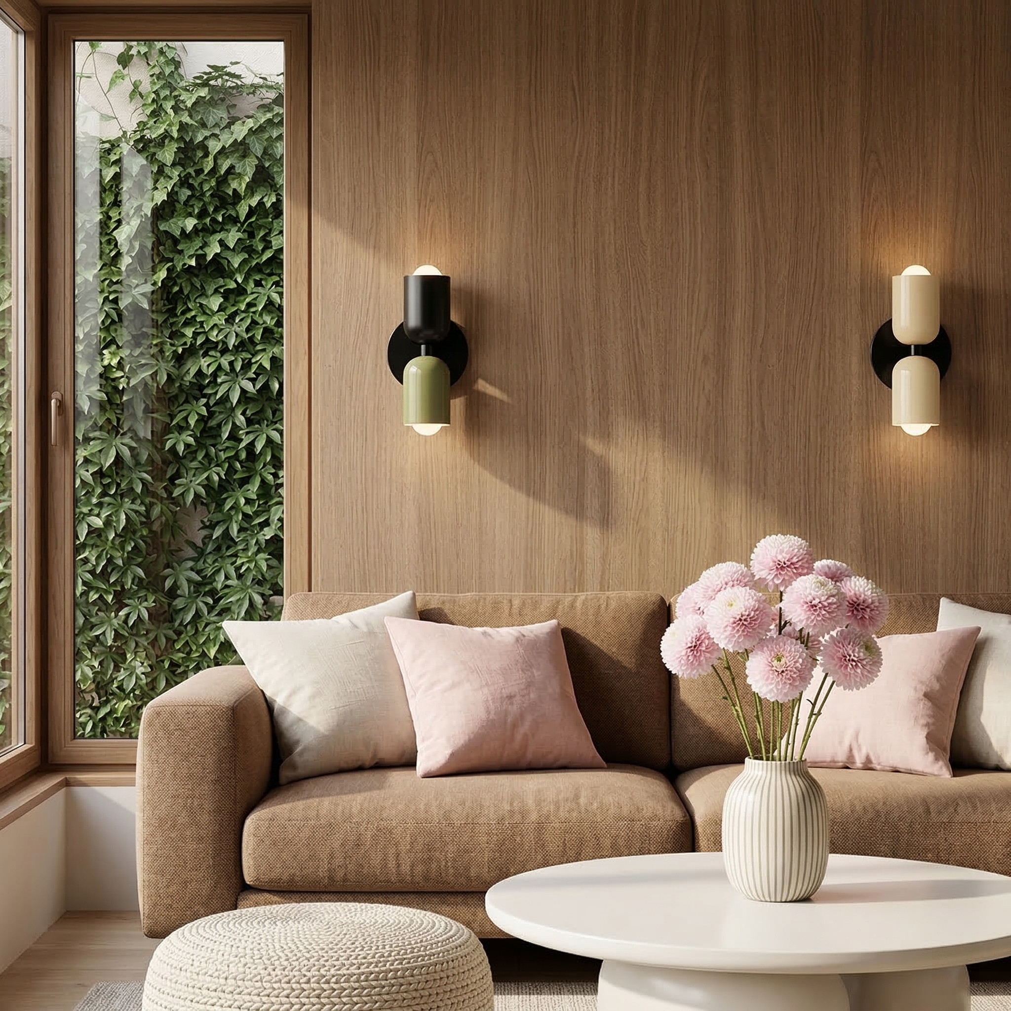 Appliques Symra dans un salon
