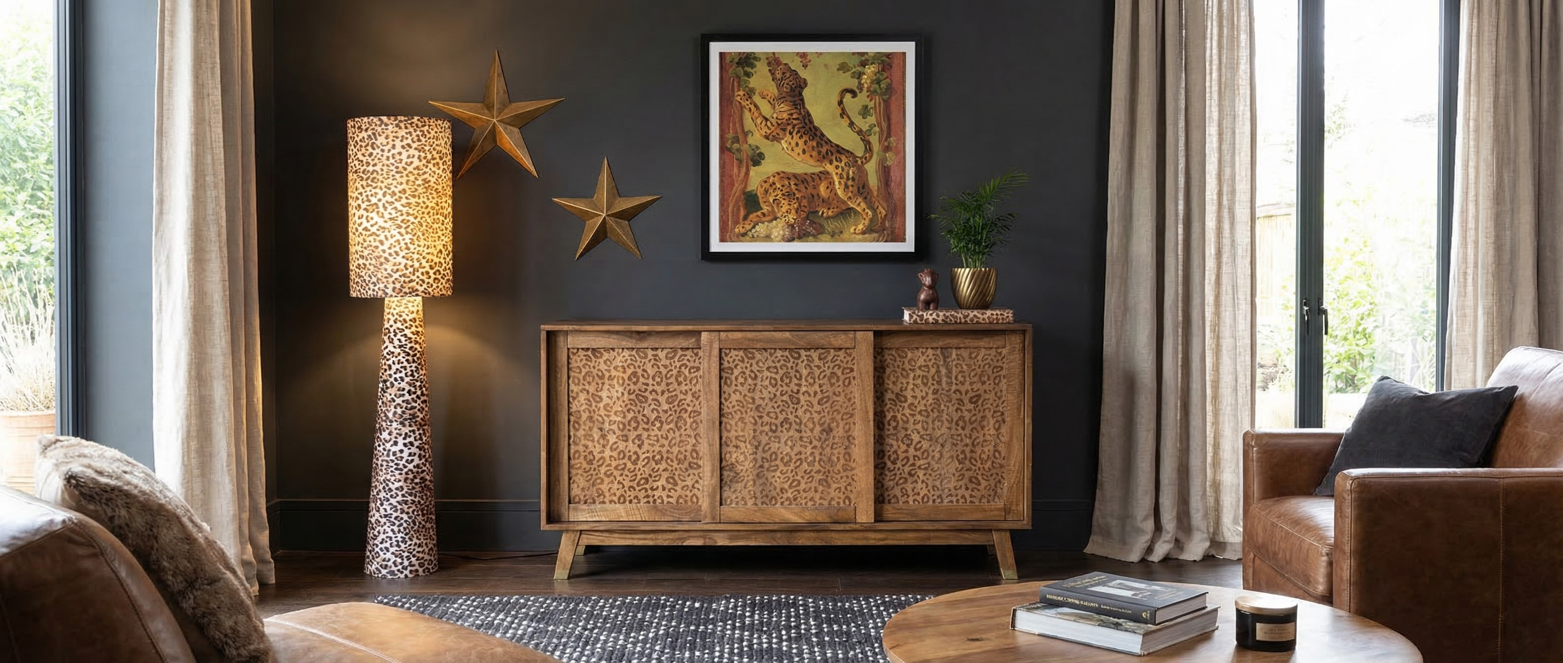 Intérieur décoré avec la série Léopard