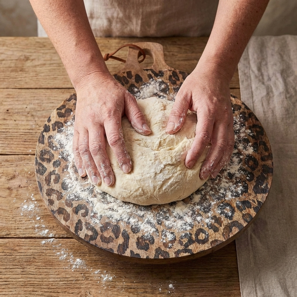 Planche à pâtisserie à motif léopard
