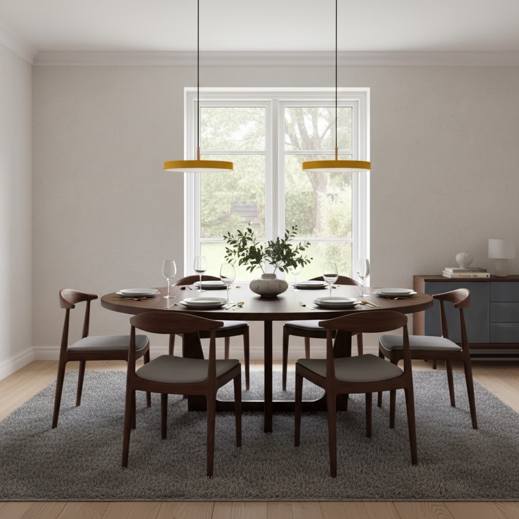Astris dans une salle à manger lumineuse