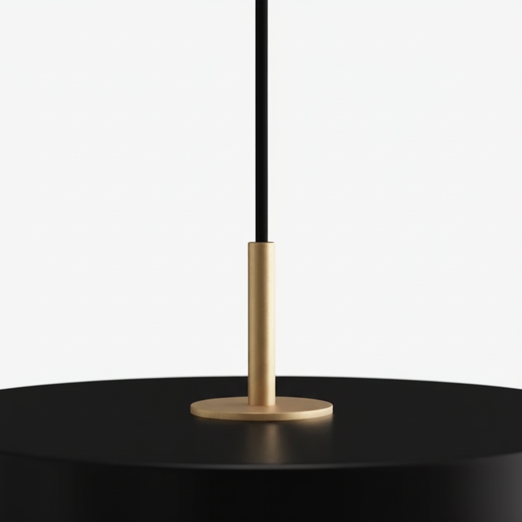 Détail du support doré de la suspension Astris