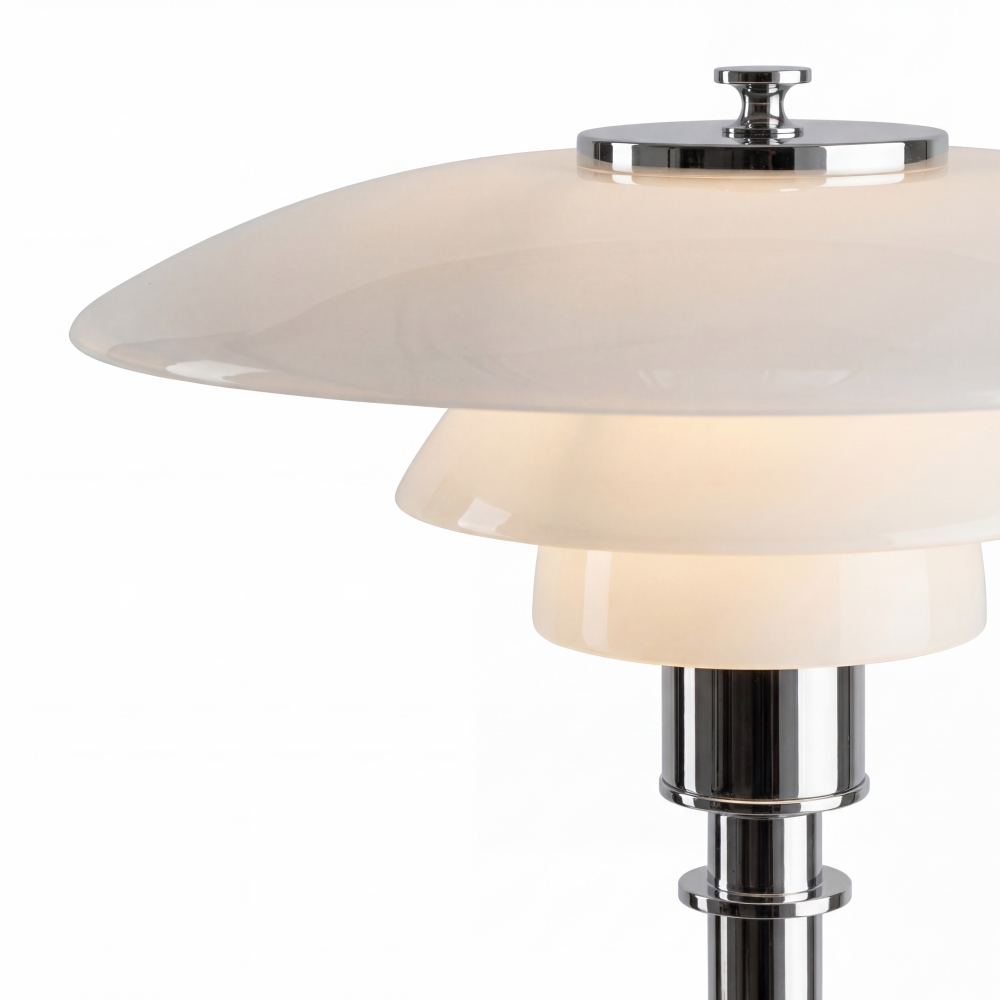 Close-up of Layora multilayer glass shade