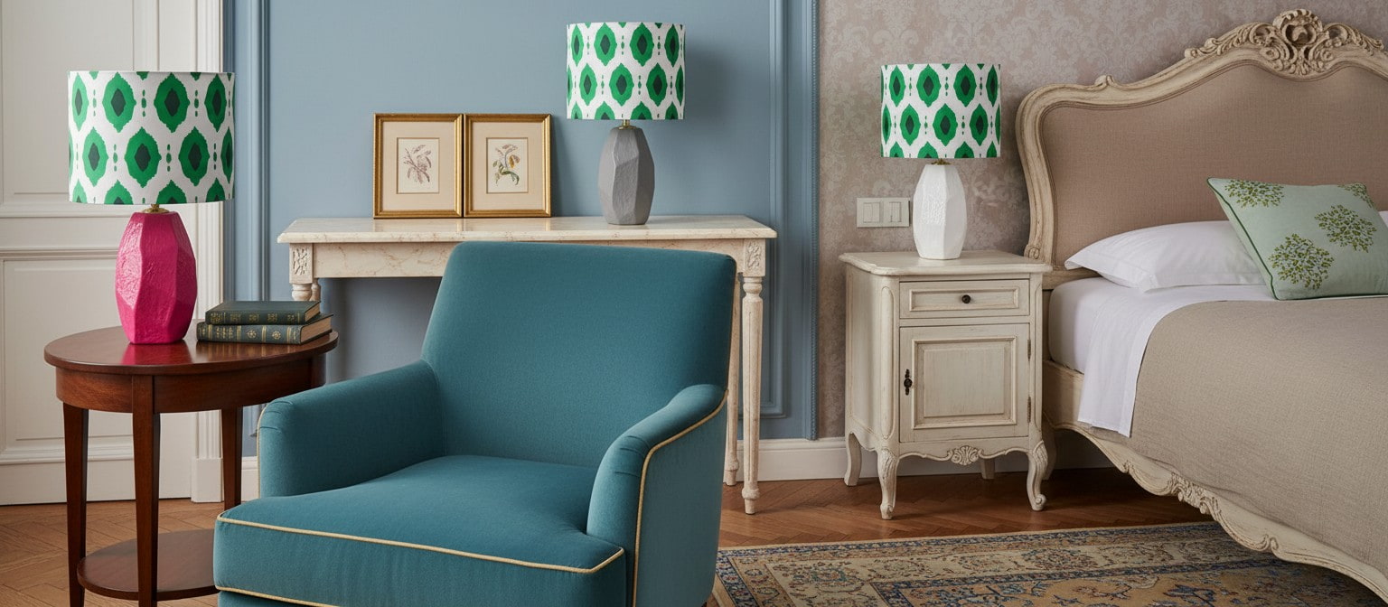 Lampe de table Arivane dans un salon et une chambre