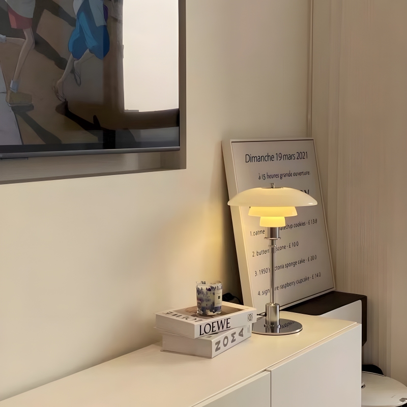 Customer photo of Layora lamp on a cabinet