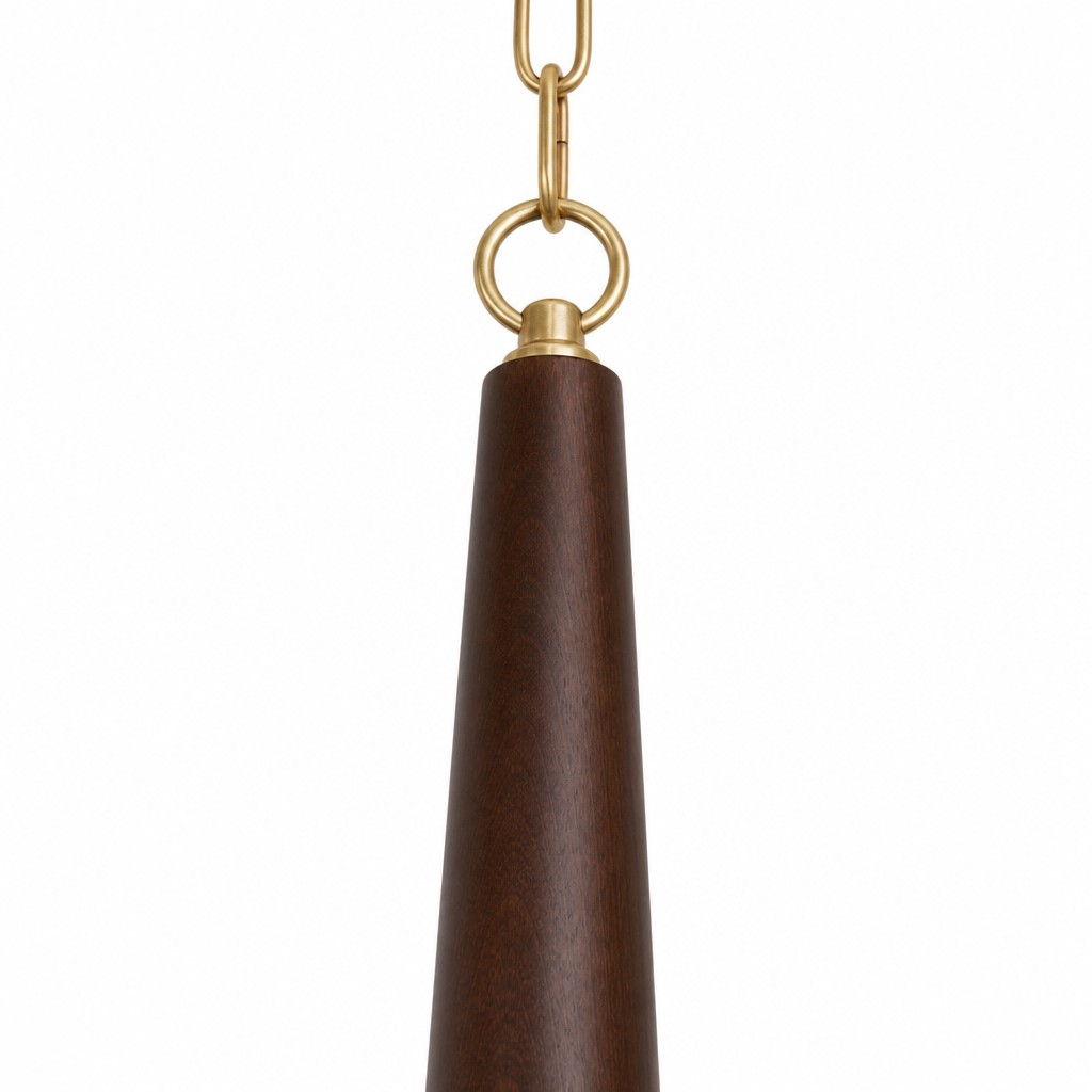 Solmire chain and wooden stem detail