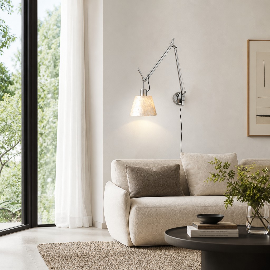 Lunavera wall lamp in a living room