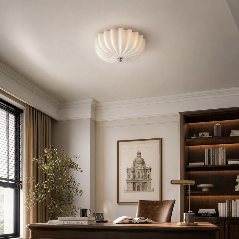 Durnic ceiling light in a study room scene