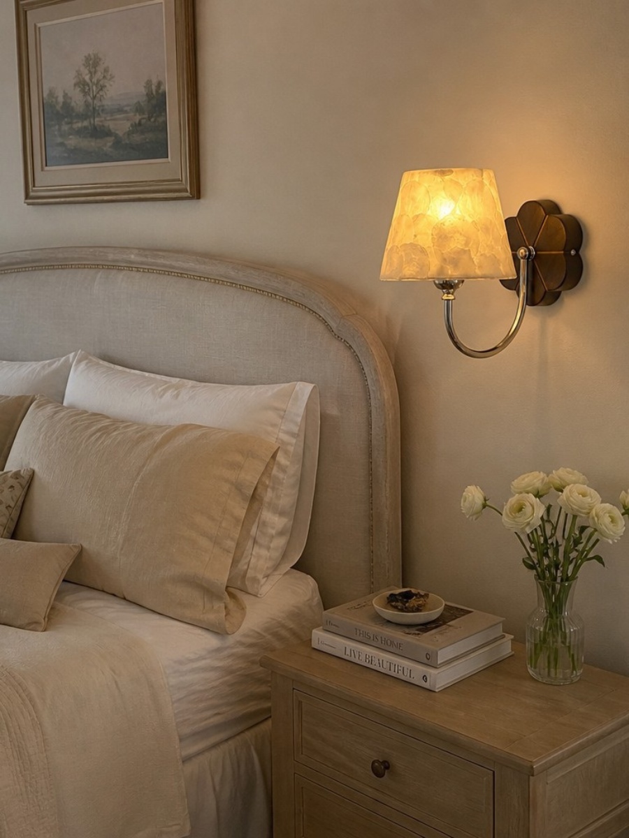 Wall light in a real home setting