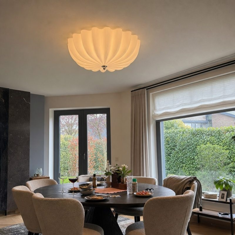 Customer dining room photo with Durnic ceiling light