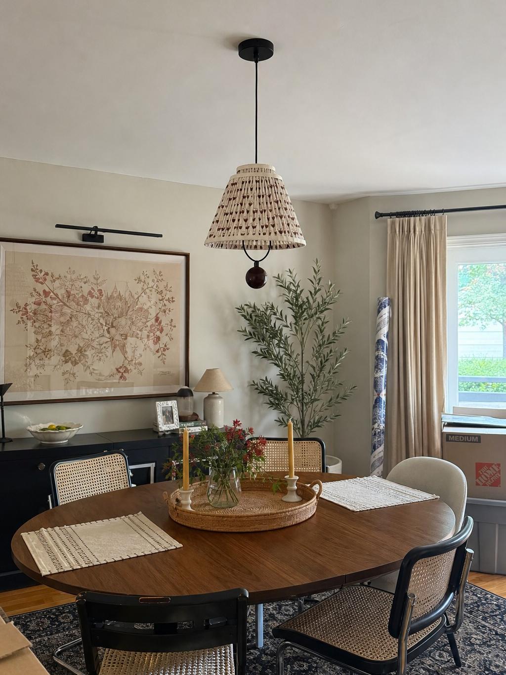 Solmire rustic light in a real home