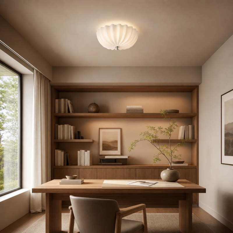 Durnic ceiling light in a home office scene