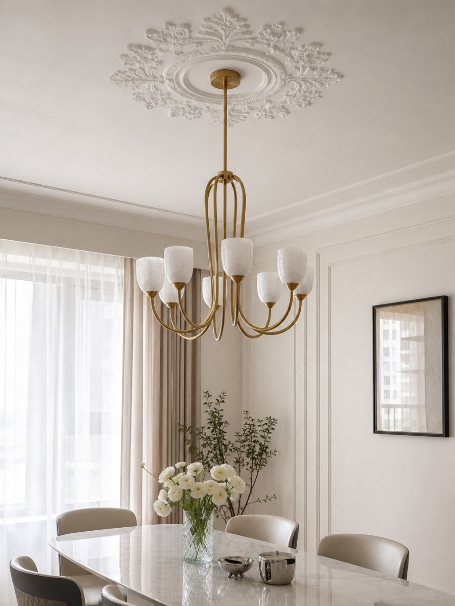 Capiz shell wall sconce close view