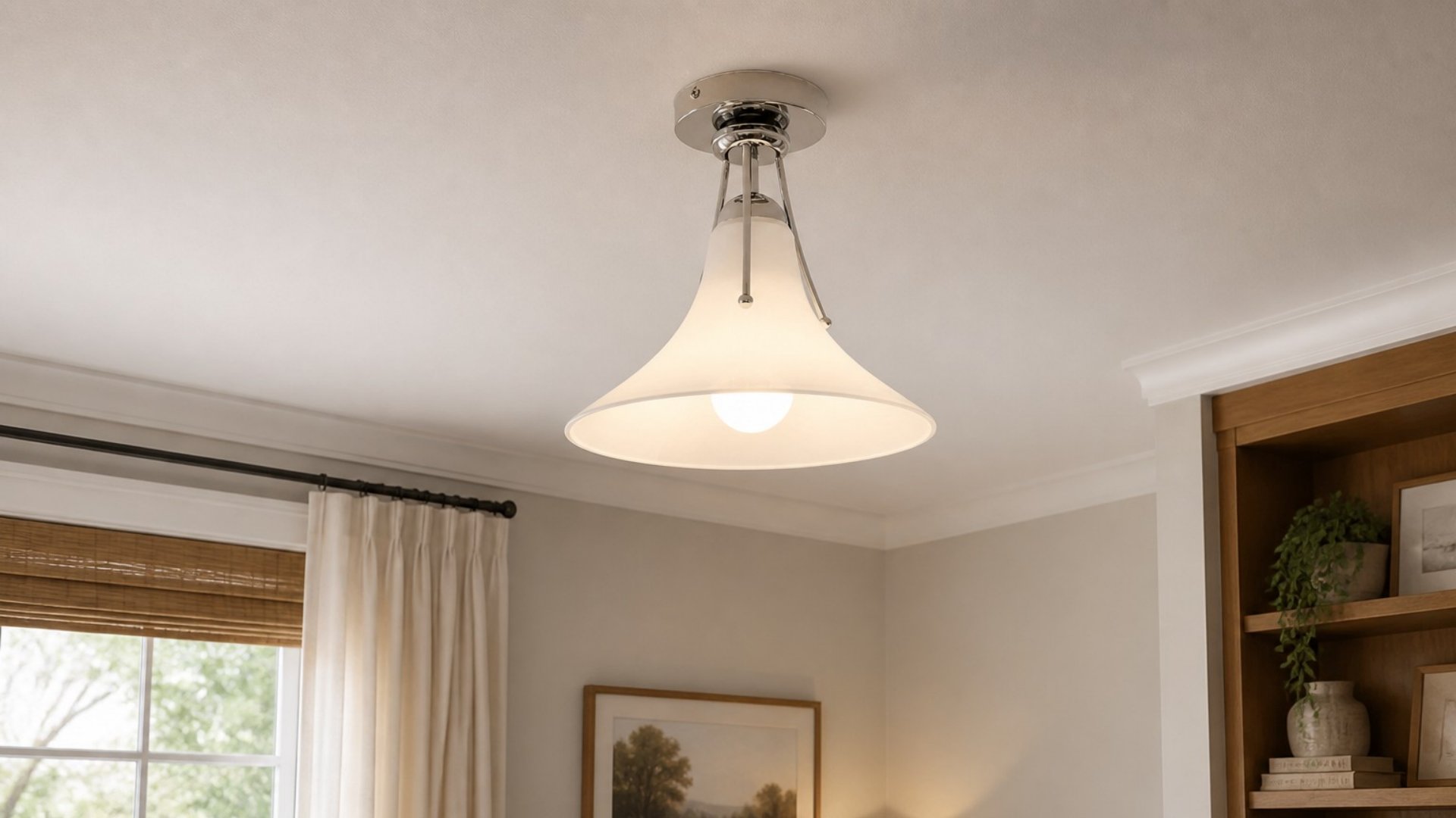 Lampe de plafond magnolia dans une pièce