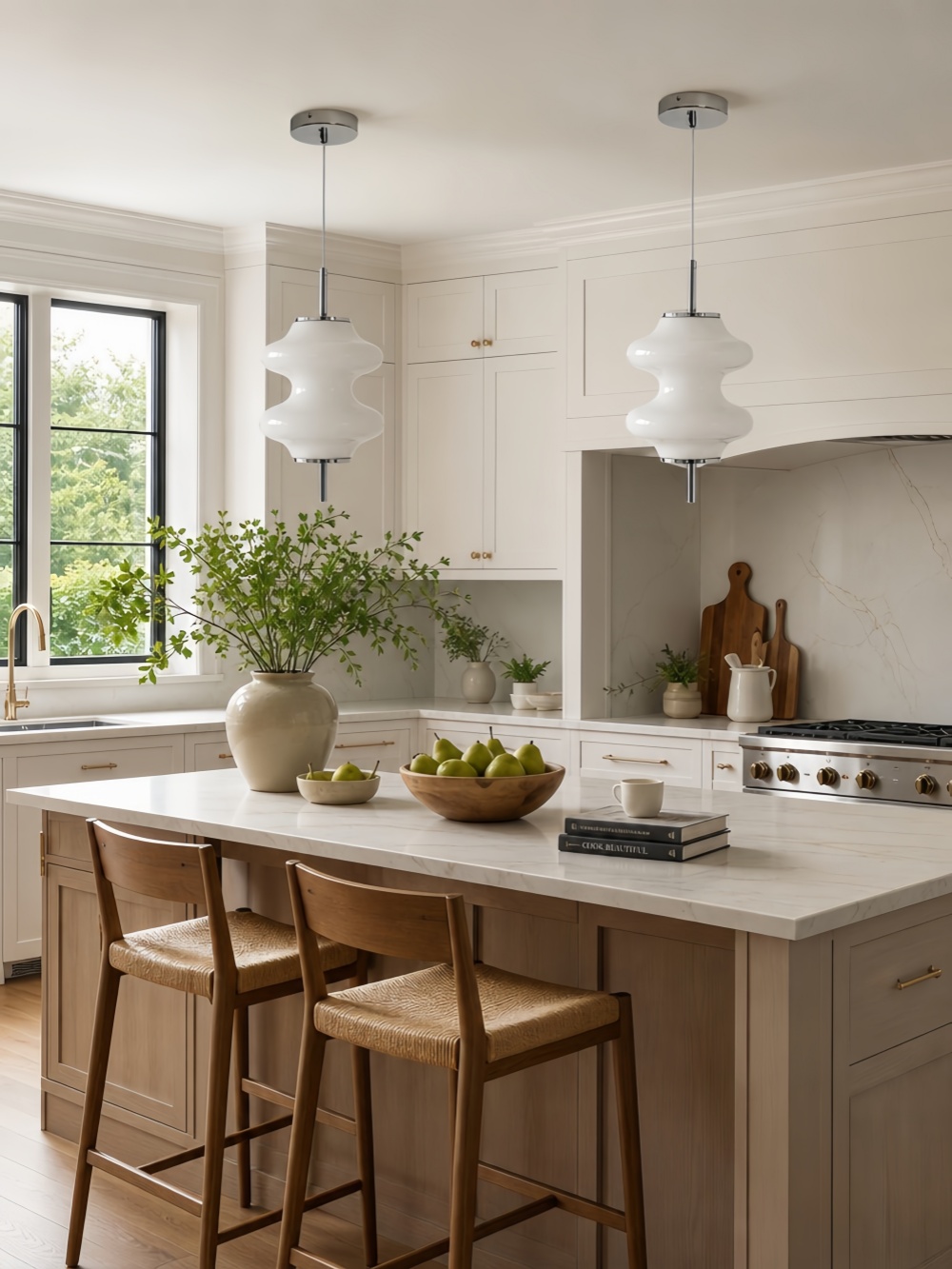 Mallew pendant light in bedroom