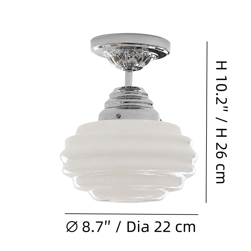 Dimensions du plafonnier Cirren Style A