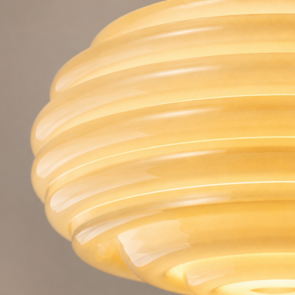 Verre stratifié lumineux jaune crème