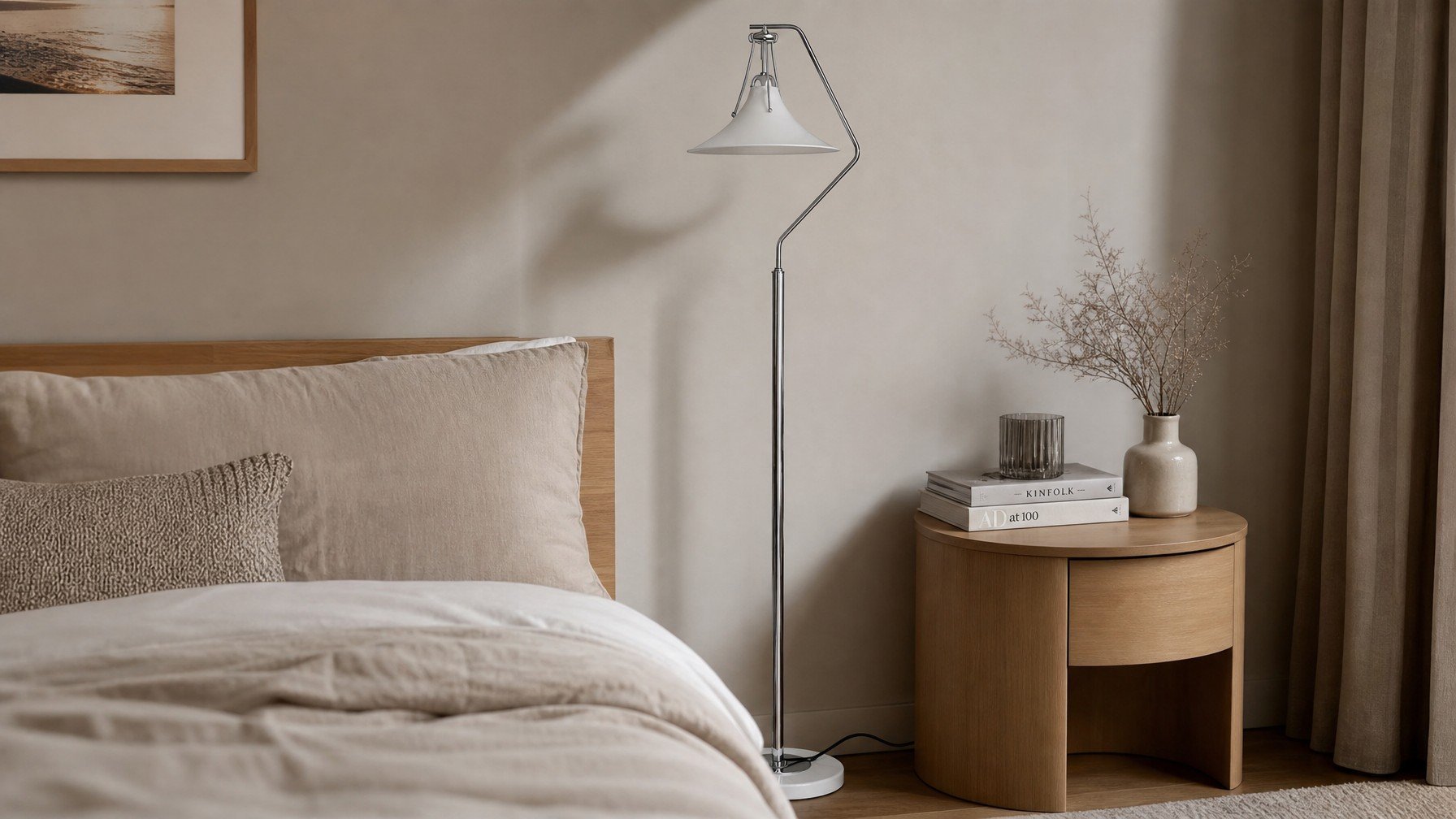 Lampadaire Magnolia dans une chambre