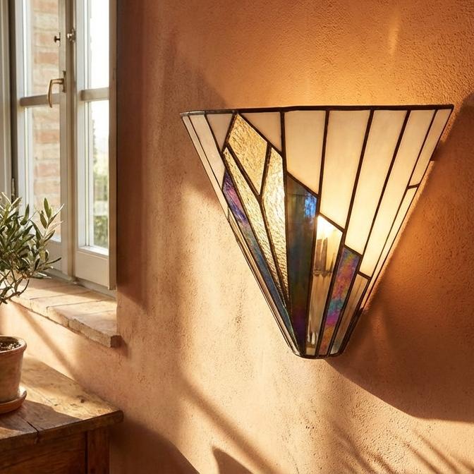 Astolyn Tiffany Wall Lamp – Artistic Glass Accent for Hallways